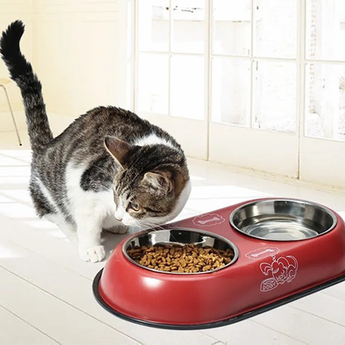 PLATO DOBLE DE ALUMINIO PARA MASCOTAS - Imagen 2