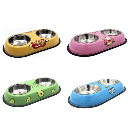 PLATO DOBLE DE ALUMINIO PARA MASCOTAS - Imagen 4