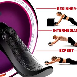 RUEDA DE ENTRENAMIENTO PARA ABDOMINALES FITNESS DE REBOTE SILENCIOSO AUTOMÁTICO