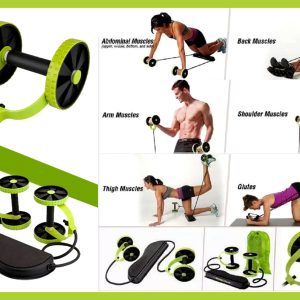 RUEDA EJERCICIO ABDOMINAL XTREME ABS BICEPS FITNESS XTREME REVOFLEX