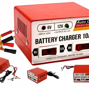 CARGADOR DE BATERÍA MOTOS / AUTOS MARCA AUTO GP 220V 6V/12V 10 AMP