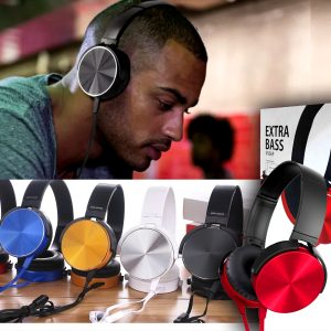 AUDIFONOS CINTILLO PLANET METALICO CON MICROFONO, MDR-XB450, EXTRA-BASS