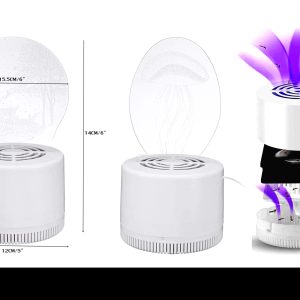 LAMPARA 3D LUZ LED ULTRAVIOLETA, ATRAPA Y MATA INSECTOS MOSQUITOS ZANCUDOS