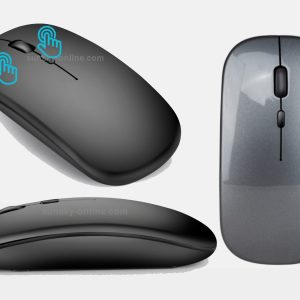 MOUSE INALÁMBRICO FORMA ERGONÓMICA BLUETOOTH RECARGABLE PLANO CON DISEÑO FULL LACADO