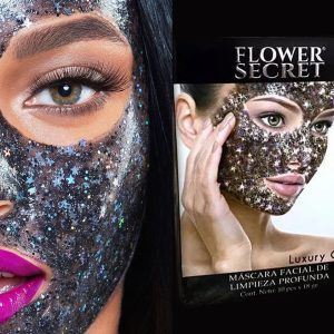 MASCARA FACIAL GLITTER DE LIMPIEZA PROFUNDA FLOWER SECRET