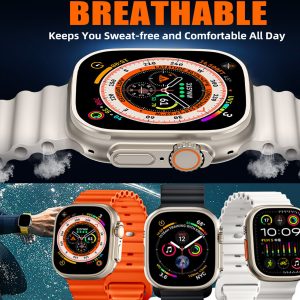 RELOJ SMARTWATCH KIT MODELO T55 ULTRA MAX CON 2 CORREAS Y NOTIFICACIONES DE REDES SOCIALES