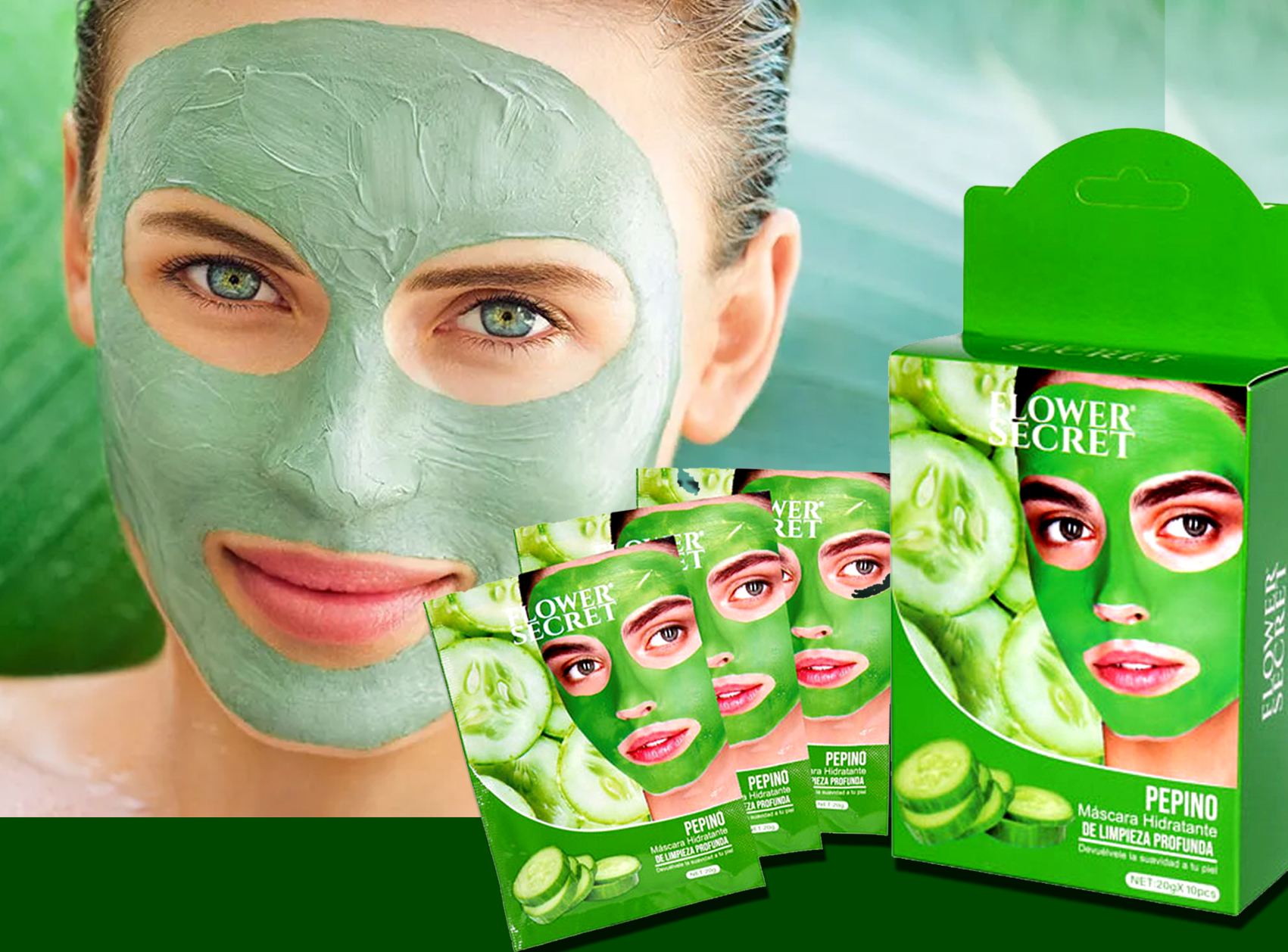 MASCARA PEPINO HIDRATANTE DE LIMPIEZA PROFUNDA - Imagen 3